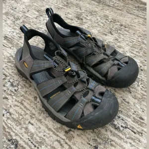 KEEN Newport H2 Mens Size 12 Sport Sandals Hiking Water Shoes Gray Blue 1008399