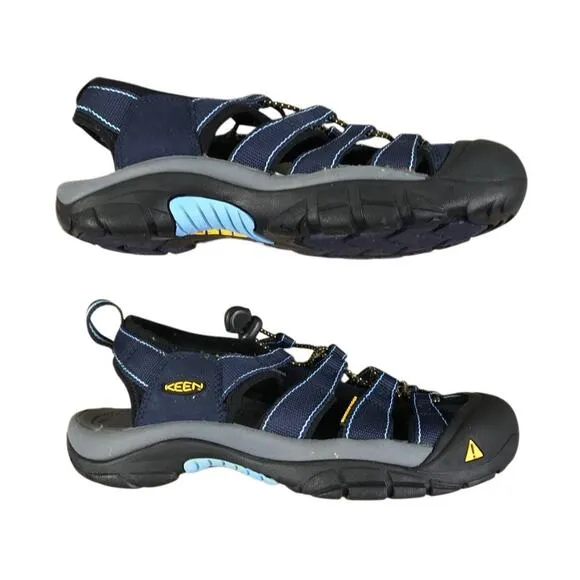 KEEN Newport H2 Sport Water Sandals Men 9.5 Navy Outdoor Athletic Resort Hiking