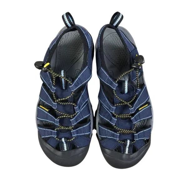 KEEN Newport H2 Sport Water Sandals Men 9.5 Navy Outdoor Athletic Resort Hiking