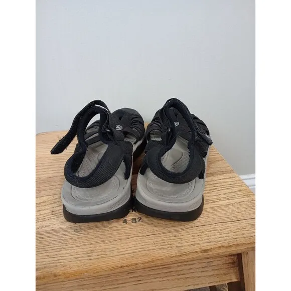 Keen Sandals Womens 8 Black Rose Hiking Ankle Strap Anti Odor Anatomic Footbed