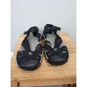 Keen Sandals Womens 8 Black Rose Hiking Ankle Strap Anti Odor Anatomic Footbed
