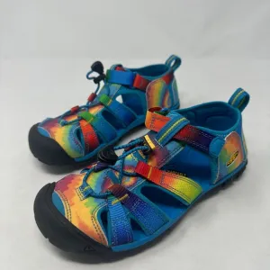 KEEN Seacamp II CNX Blue Tie Dye Sports Water Allsport Sandals Little Kid Size 2