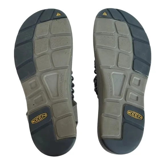 Keen Uneek Gray Braided Paracord Hiking Sandals Size 11.5
