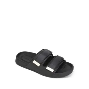KENNETH COLE Womens Black Nova Round Toe Platform Slip On Slide Sandals 6 M