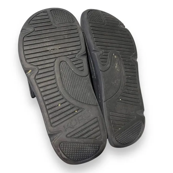 Kuru Moment Mens Slides 7 Medium Open Toe Sandal Hook And Loop Blue