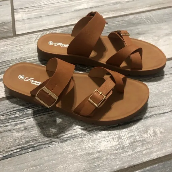 Ladies tan sandals size 9