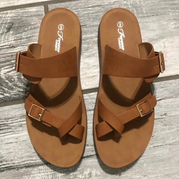 Ladies tan sandals size 9