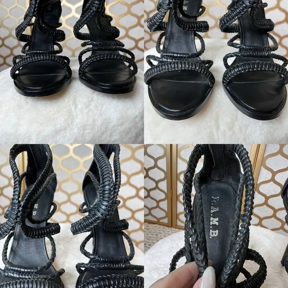 L.A.M.B fashion heeled sandals size 8.5
