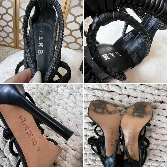 L.A.M.B fashion heeled sandals size 8.5