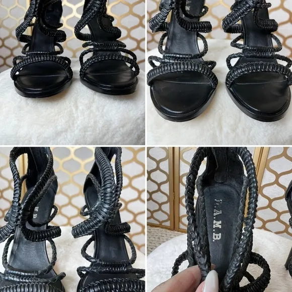 L.A.M.B fashion heeled sandals size 8.5