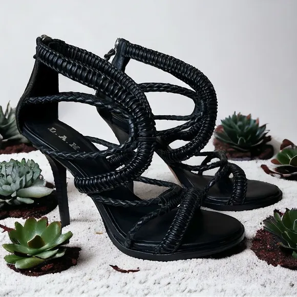 L.A.M.B fashion heeled sandals size 8.5