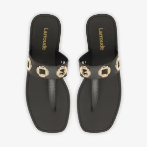 Larroude Milan Memory Foam Cushioned Slide Sandals Handmade in Brazil - $140 NWT