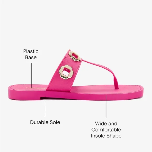Larroude Milan Memory Foam Cushioned Slide Sandals Handmade in Brazil - …
