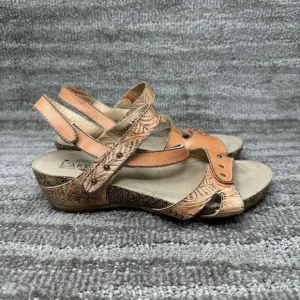 L'Artiste By Spring Step Sandals Women's Size US 7.5 EU 38 Quilana Orange