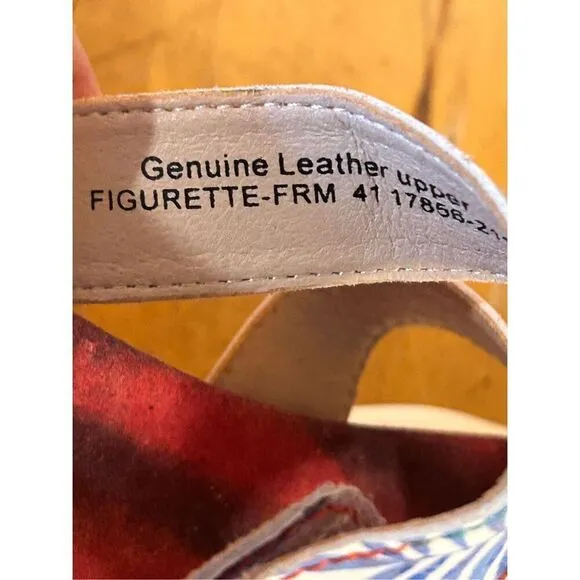 L’ARTISTE FIGURETTE Sandals Blue Multi Size 41 US 9.5-10