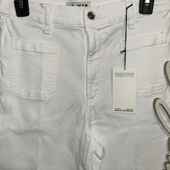 LE JEANWhite Virginia Wideleg