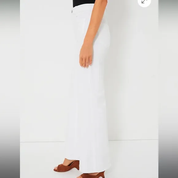 LE JEANWhite Virginia Wideleg