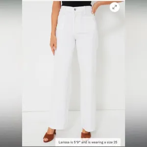LE JEANWhite Virginia Wideleg