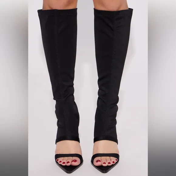 Life On The Edge Heeled Sandals - Black EUC