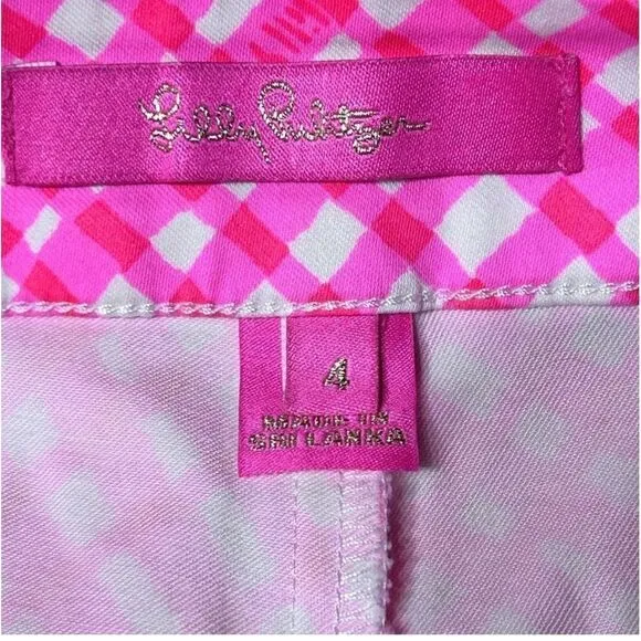 Lilly Pulitzer Arabeth Stretch Shorts Check Me Out