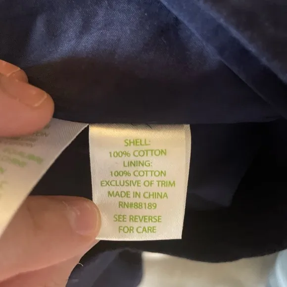Lilly Pulitzer LARGO True Navy Embroidered Shift Dress Size 2