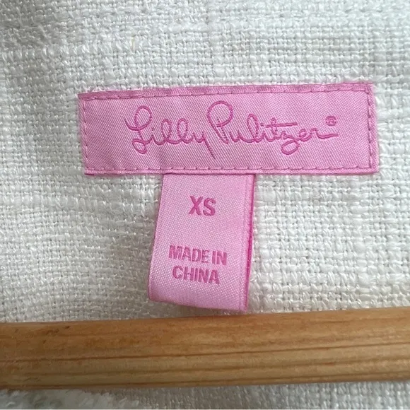 Lilly Pulitzer Millie Jacket in White womans size XS