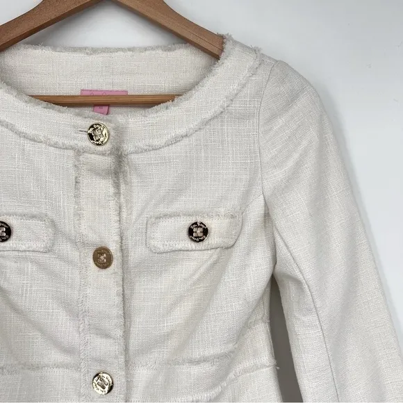 Lilly Pulitzer Millie Jacket in White womans size XS