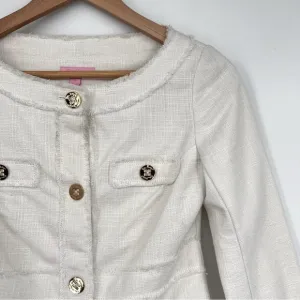 Lilly Pulitzer Millie Jacket in White womans size XS