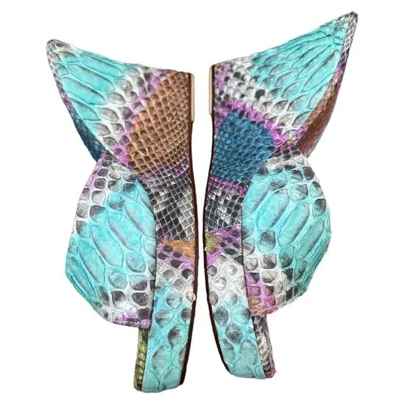 Lolita Jaca Python Wedge Sandals - Unparalleled Exotic LuxurySize 8 (39 EU) NWT