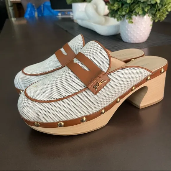 Longchamp | La Cigale Clog Sandals Size: 40