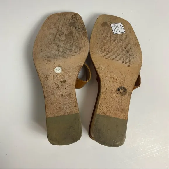 LOQ Women’s US‎ 9.5 EU 40 Wedge Sandals Cadiz Minimalistic Neutral Brown