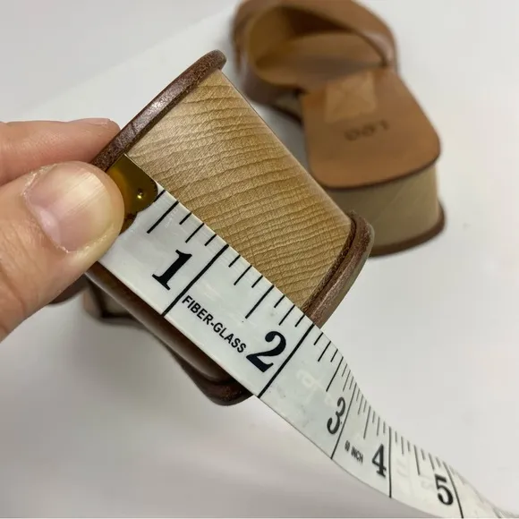 LOQ Women’s US‎ 9.5 EU 40 Wedge Sandals Cadiz Minimalistic Neutral Brown