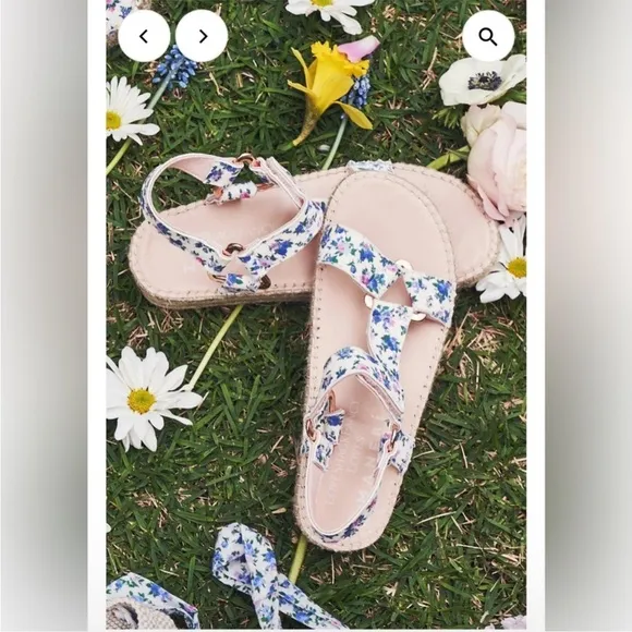 LoveShackFancy Loves Manebi Hiking Sandals in Bluejay Size 38/ 8