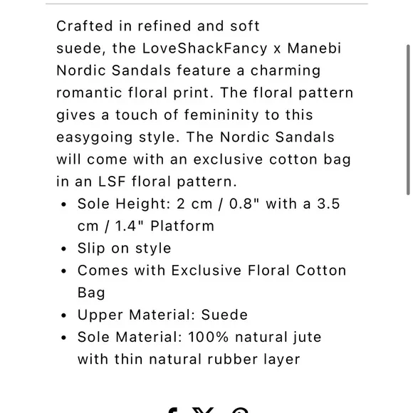 LoveShackFancy x Manebi Nordic suede braided sandals in fruit punch