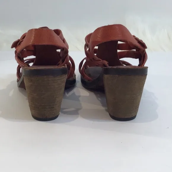 LUCKY BRAND KISA STRAPPY HEELED SANDALS SZ 8