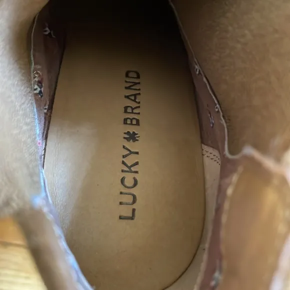 Lucky Brand Tan Ankle Boots Size 10M