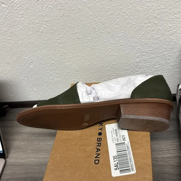 Lucky Brand Women's Serkie Open Toe Slip on Sandal Heeled