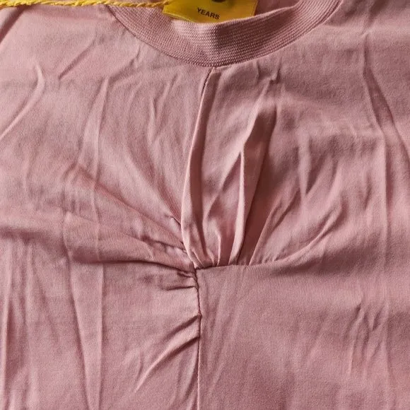 m'a-kids-by-marques-almeida Organic Cotton Short-Sleeved Dress in Pink 6t
