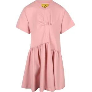 m'a-kids-by-marques-almeida Organic Cotton Short-Sleeved Dress in Pink 6t