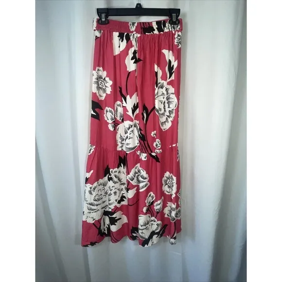 MAAJI Chloe Long Faux Wrap Floral Skirt Sz Lg New