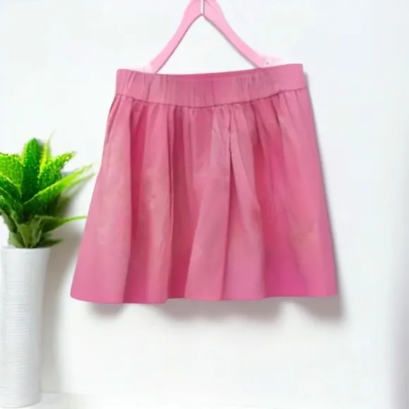 Mable Pink 2 Piece Shorts Top Set Linen Blend Ruffles New