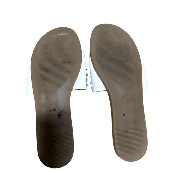 Madden Girl Sliver Spikes Slip On Sandals Size 8