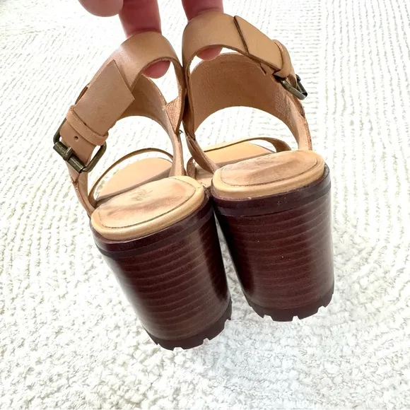 Madewell Kiera Lugsole Sandals Desert Camel Tan Leather Size 6.5