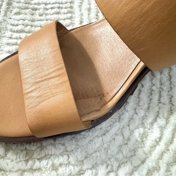 Madewell Kiera Lugsole Sandals Desert Camel Tan Leather Size 6.5
