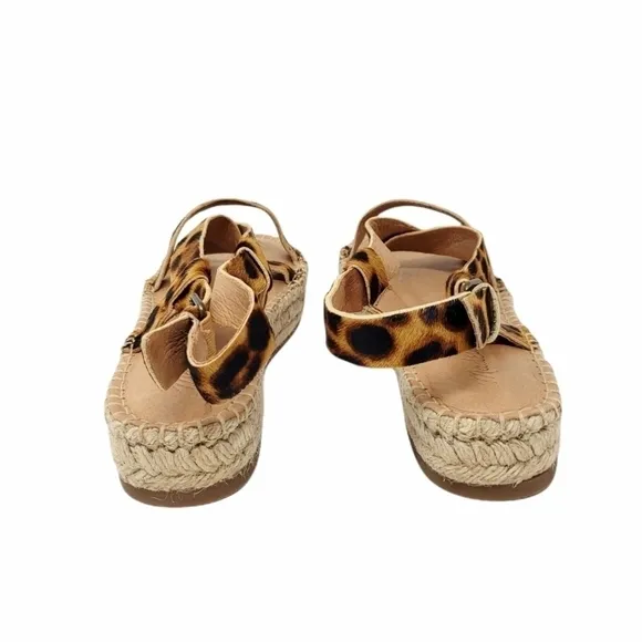 MADEWELL Malia Espadrille Sandal in Leopard Calf