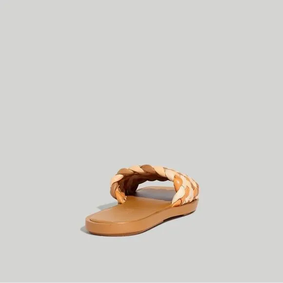 Madewell Suzi Slide Sandal in Multi Woven Leather NIB