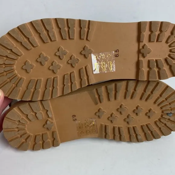 Madewell The Cady Lugsole Sandals In Desert Camel Neutral Vacation Size 6.5