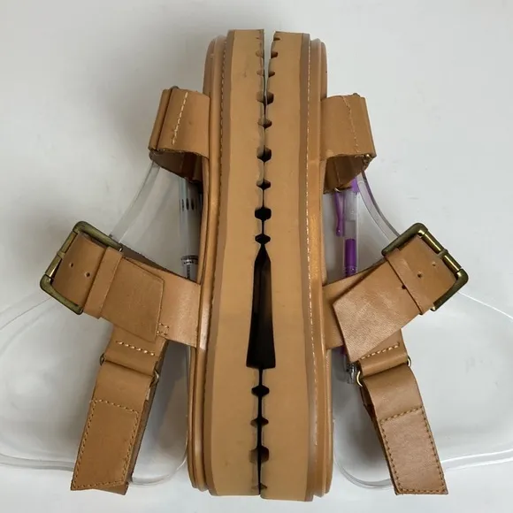 Madewell The Cady Lugsole Sandals In Desert Camel Neutral Vacation Size 6.5