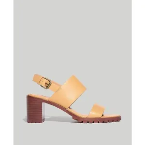Madewell The Kiera Lugsole Sandal Leather Upper Desert Camel Size 8