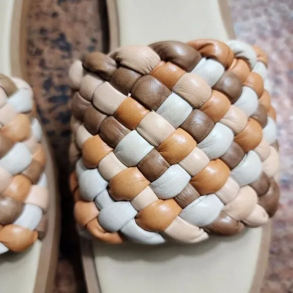 Madewell 'The Suzi' Slide Sandal in Multi Woven Leather                      360
